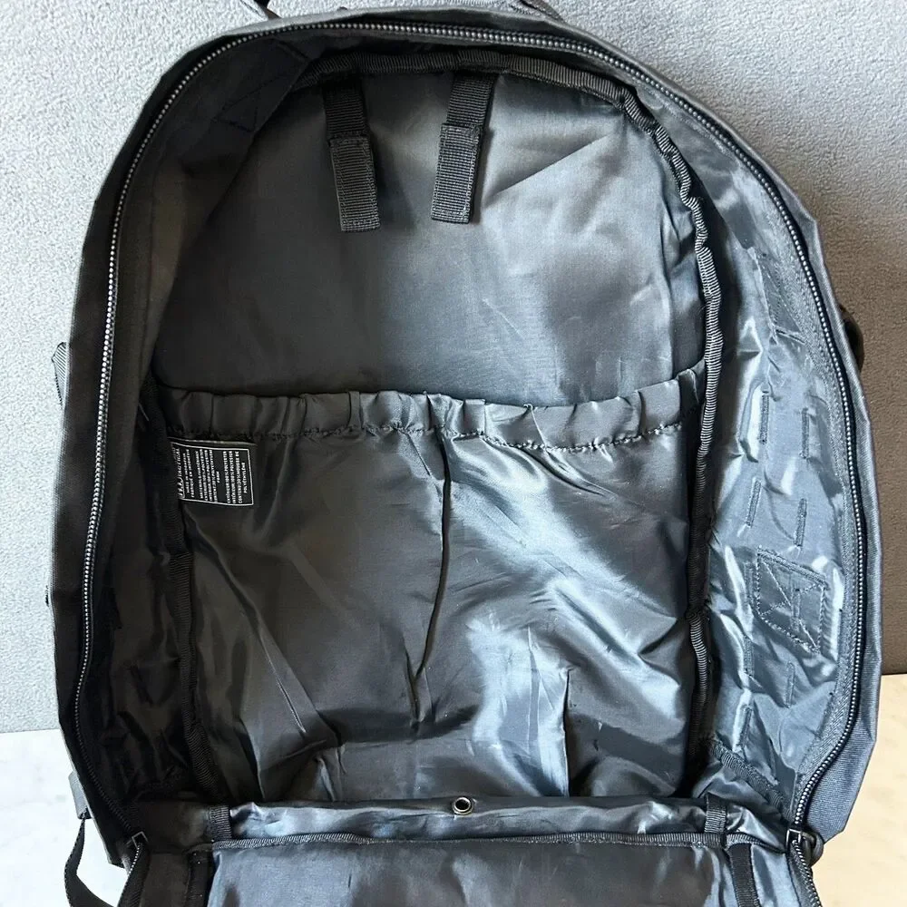 Highland Tactical Black Rumble Backpack Molle Webbing Water Resistant Pack